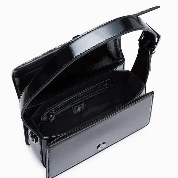 Túi Đeo Vai Nữ Lyn Halsey Infinite Shoulder Bag Black LL24MBF412 Màu Đen - Túi xách - Vua Hàng Hiệu