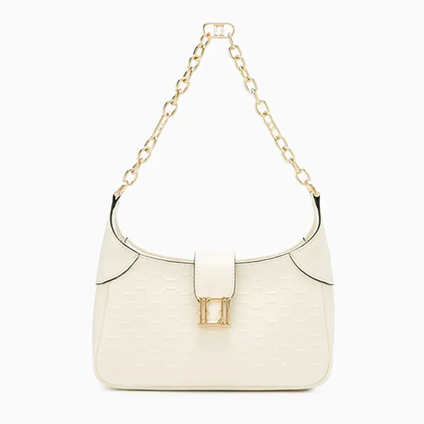 Túi Đeo Vai Nữ Lyn Letitia Embossed S Shoulder Bag LL24FBS337 Ivory Màu Trắng Ngà
