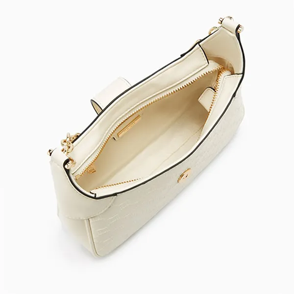 Túi Đeo Vai Nữ Lyn Letitia Embossed S Shoulder Bag LL24FBS337 Ivory Màu Trắng Ngà