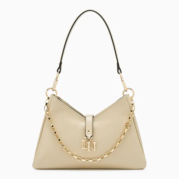 Túi Đeo Vai Nữ Lyn Prisma M Shoulder Bag Beige LL24FBS175 Màu Be