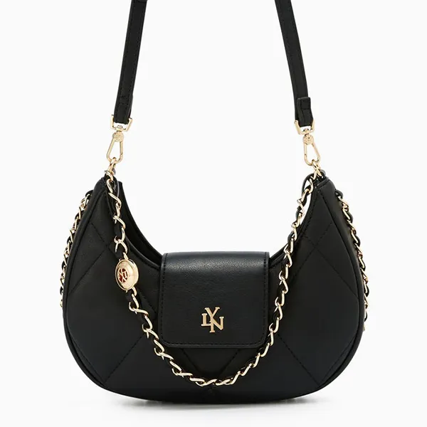 Túi Đeo Vai Nữ Lyn Staria Shoulder Bag Black LL24FBF232 Màu Đen