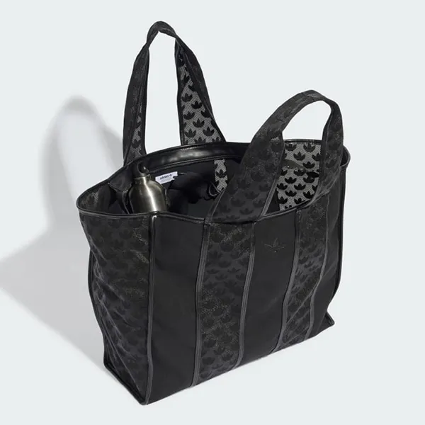 Túi Tote Adidas Shopper Canvas Monogram IT7373 Màu Đen
