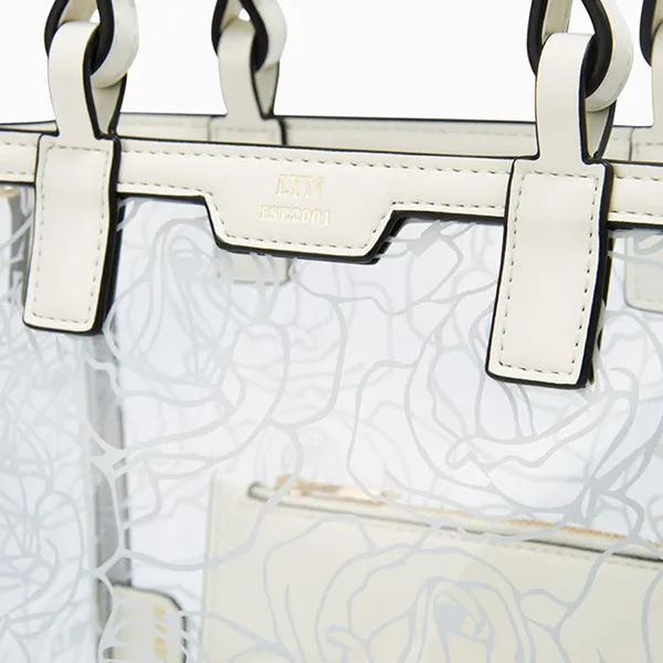 Túi Tote Nữ Lyn Delora M Bag White LL24FBF234 Màu Trắng