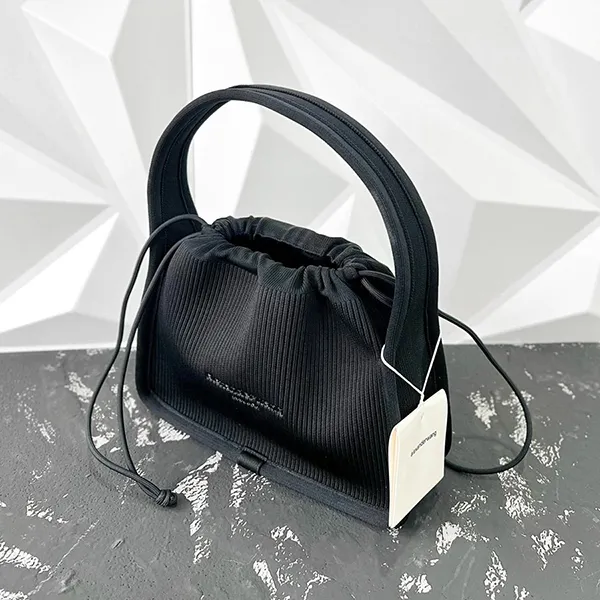 Túi Xách Nữ Alexander Wang Small Knit Ryan Top Handle Bag Màu Đen - Túi xách - Vua Hàng Hiệu
