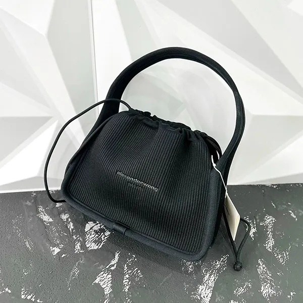 Túi Xách Nữ Alexander Wang Small Knit Ryan Top Handle Bag Màu Đen - Túi xách - Vua Hàng Hiệu
