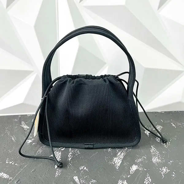 Túi Xách Nữ Alexander Wang Small Knit Ryan Top Handle Bag Màu Đen - Túi xách - Vua Hàng Hiệu