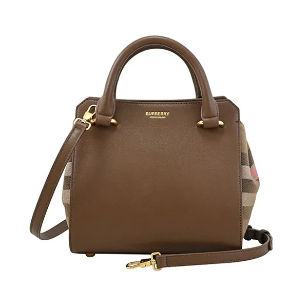 Túi Xách Nữ Burberry Banwell House Check Mini Bag 8084485 Màu Nâu