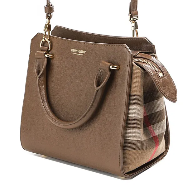 Túi Xách Nữ Burberry Banwell House Check Mini Bag 8084485 Màu Nâu