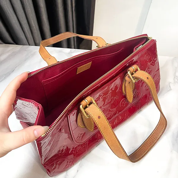 Túi Xách Nữ Louis Vuitton LV Vintage Pre Owned Bags Màu Đỏ