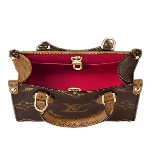 Túi Xách Tay Louis Vuitton LV On The Go BB Handle Bag Màu Nâu N-HL