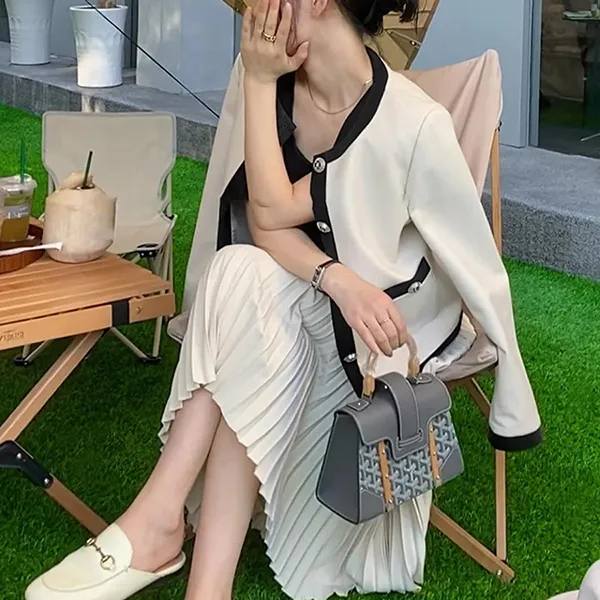 Túi Xách Tay Nữ Goyard Grey Goyardine Mini Structure Bag Màu Xám - Túi xách - Vua Hàng Hiệu