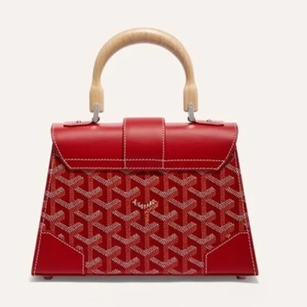 Túi Xách Tay Nữ Goyard Red Goyardine Mini Structure Bag Màu Đỏ - Túi xách - Vua Hàng Hiệu