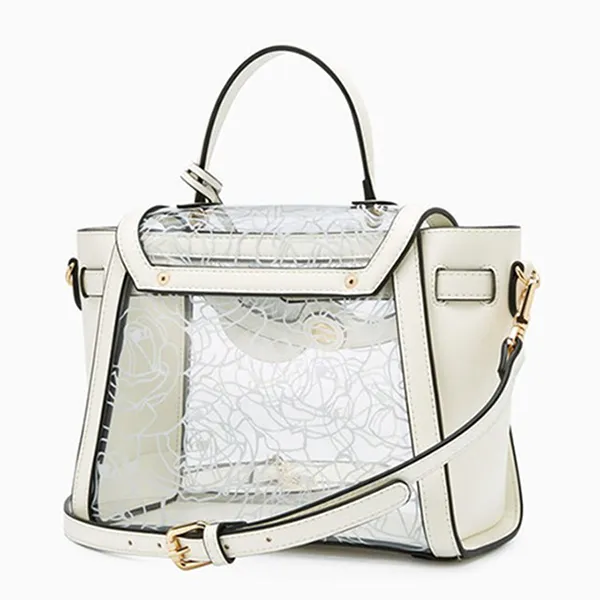 Túi Xách Tay Nữ Lyn Delora Top Handle Handbag White LL24FBF236 Màu Trắng