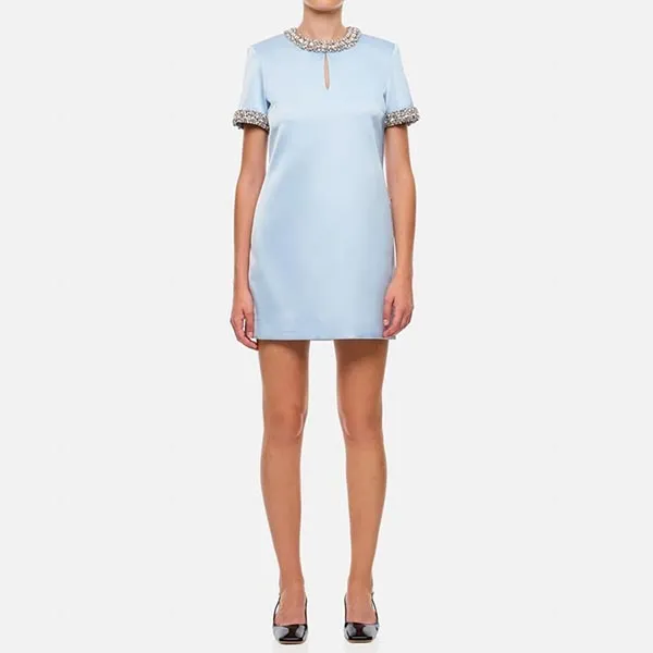Váy Nữ Self-Portrait In Light Blue AW24175SBLBLUE Màu Xanh Nhạt Size 6 - Thời trang - Vua Hàng Hiệu