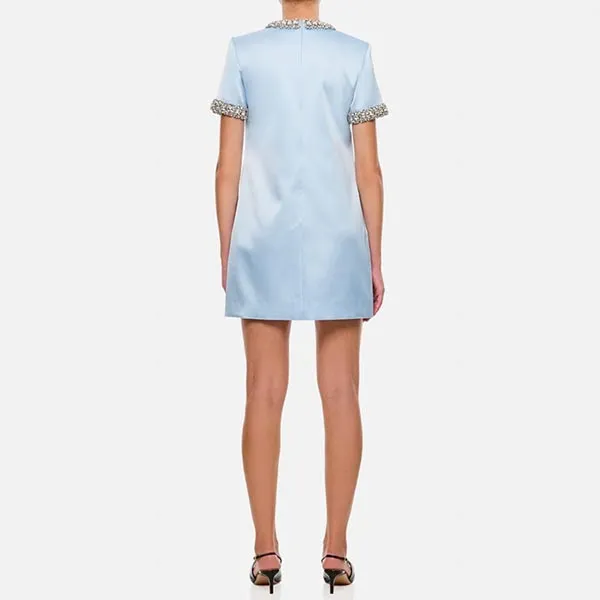Váy Nữ Self-Portrait In Light Blue AW24175SBLBLUE Màu Xanh Nhạt Size 6 - Thời trang - Vua Hàng Hiệu