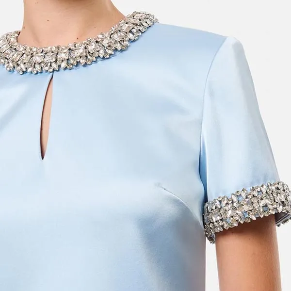 Váy Nữ Self-Portrait In Light Blue AW24175SBLBLUE Màu Xanh Nhạt Size 6 - Thời trang - Vua Hàng Hiệu
