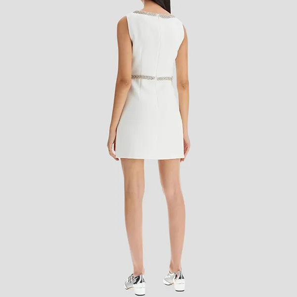 Váy Nữ Self-Portrait Mini Dress In White PF24 161S W Màu Trắng Size 6 - Thời trang - Vua Hàng Hiệu