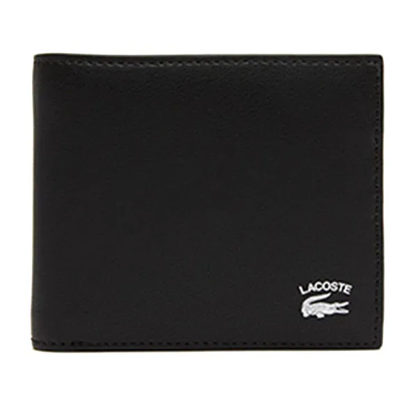 Ví Nam Lacoste Men’s Contrast Print Wallet NH4116-000 Màu Đen