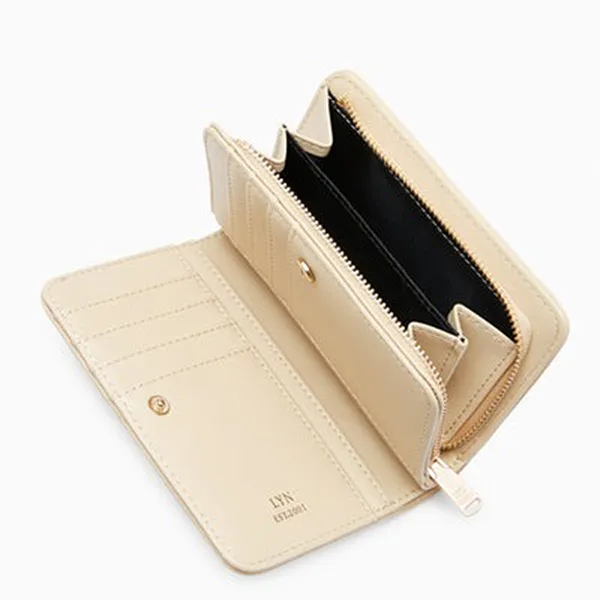 Ví Nữ Lyn Amelia Short Wallet Beige LL24FWF109 Màu Be - Túi xách - Vua Hàng Hiệu
