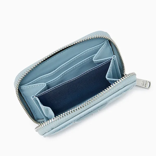 Ví Nữ Lyn Lora Zip Short Wallet LL24FWF020 Màu Xanh Denim
