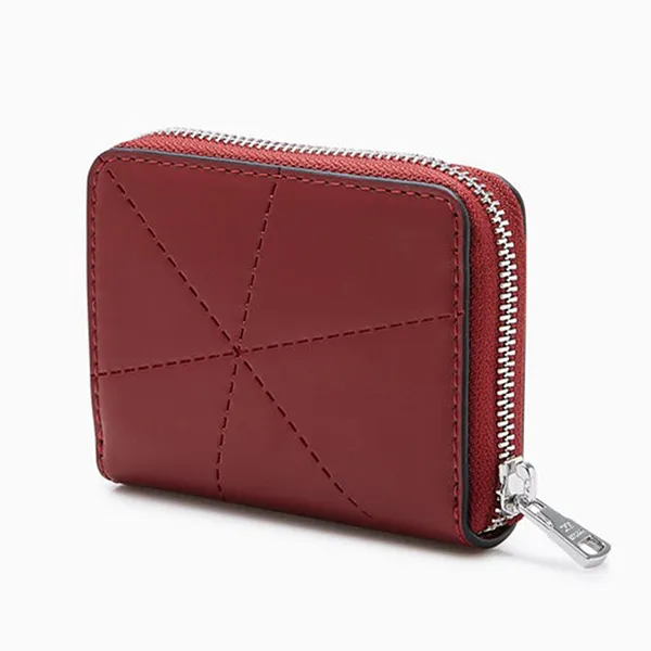 Ví Nữ Lyn Prisma Zip Short Wallet Red LL24FWS049 Màu Đỏ