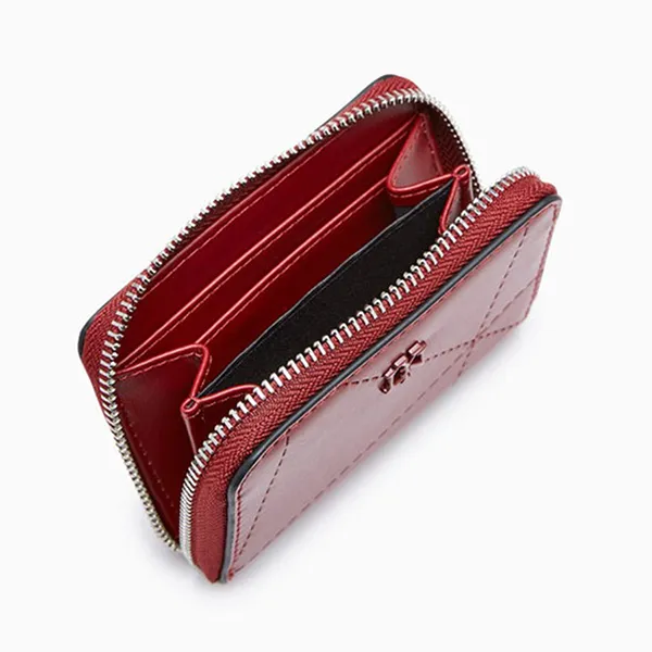 Ví Nữ Lyn Prisma Zip Short Wallet Red LL24FWS049 Màu Đỏ