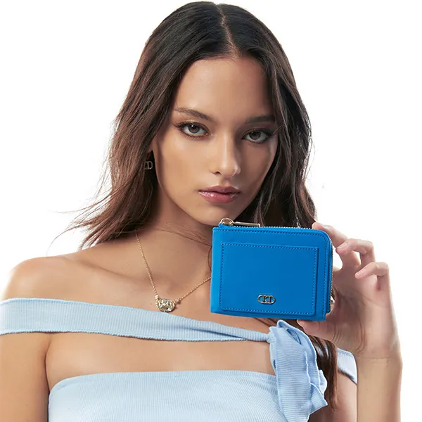 Ví Nữ Lyn Ren Short Wallet LL24FWF011 Màu Xanh Blue