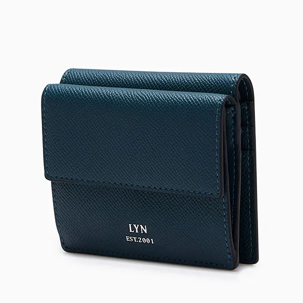 Ví Nữ Lyn Serenity Flap Card Wallet LL24FWF044 Màu Xanh Đậm