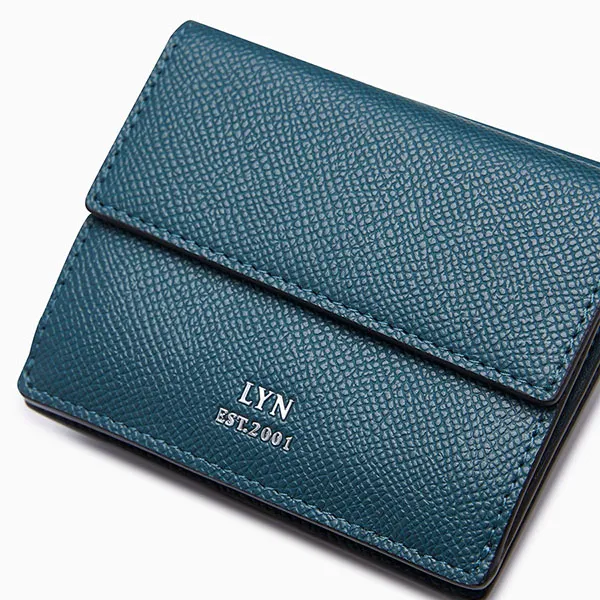 Ví Nữ Lyn Serenity Flap Card Wallet LL24FWF044 Màu Xanh Đậm