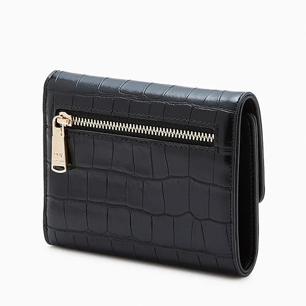 Ví Nữ Lyn Venus Croco Wallet LL24FWF057 Màu Đen