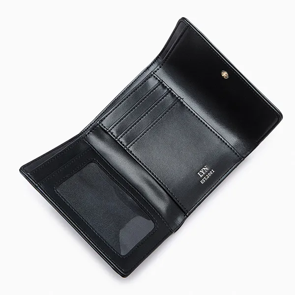 Ví Nữ Lyn Venus Croco Wallet LL24FWF057 Màu Đen