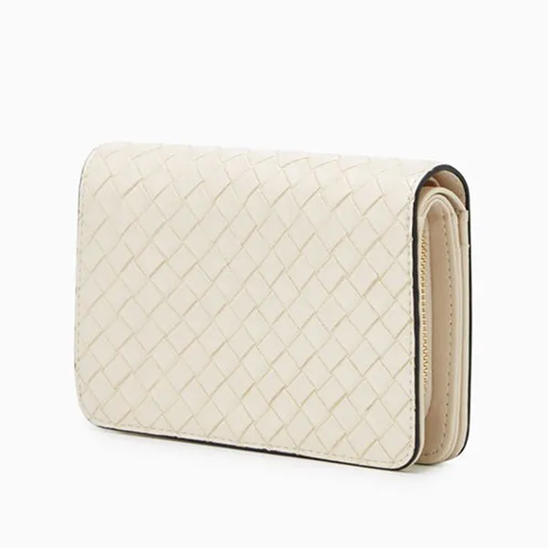 Ví Nữ Lyn Celestia Semi Wallet LL24FWS117 Màu Trắng Kem