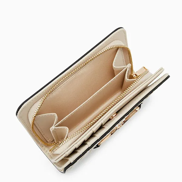 Ví Nữ Lyn Celestia Semi Wallet LL24FWS117 Màu Trắng Kem