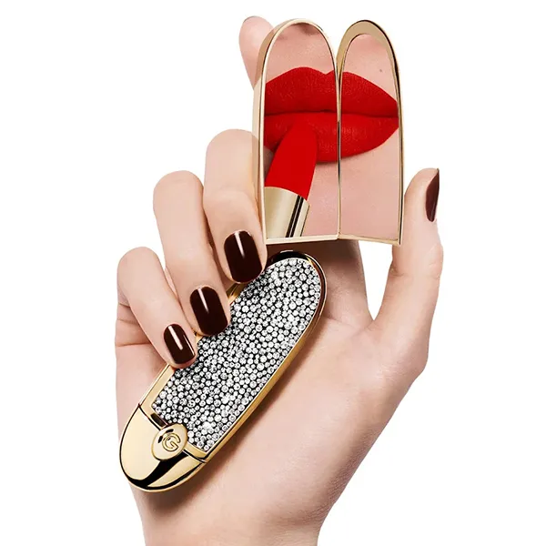 Vỏ Son Guerlain Rouge G Lips Case Le Strasse Màu Trắng Vàng