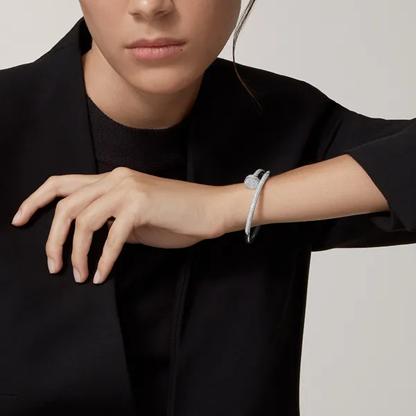 Vòng Đeo Tay Nữ Jewery Luxury Juste Un Clou Bracelet 18K White Gold Màu Vàng Trắng - Trang sức - Vua Hàng Hiệu