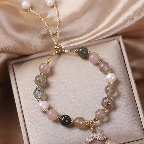 Vòng Đeo Tay Nữ Kya Jewel Colorful Pearl Tail NAB14 Phối Màu - Trang sức - Vua Hàng Hiệu