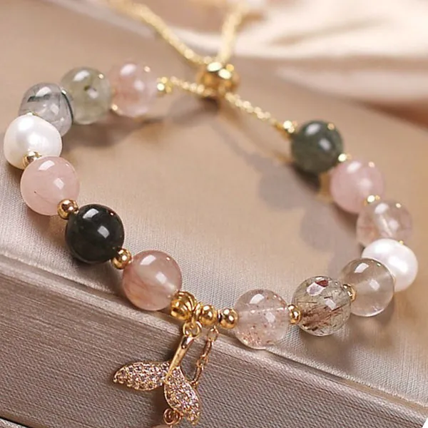 Vòng Đeo Tay Nữ Kya Jewel Colorful Pearl Tail NAB14 Phối Màu - Trang sức - Vua Hàng Hiệu