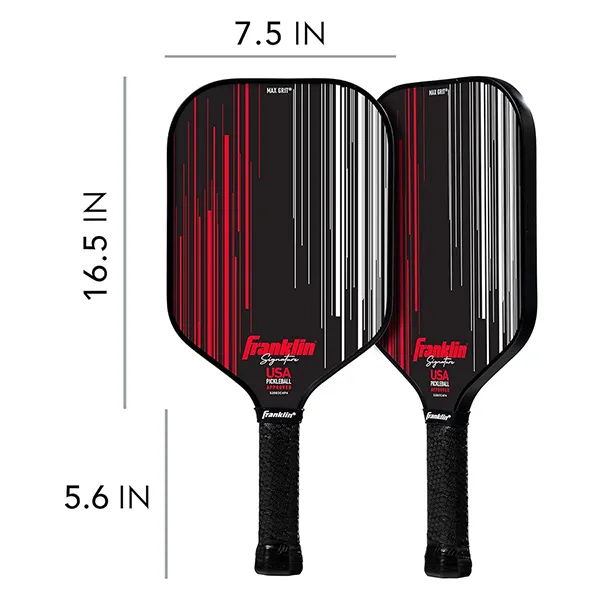 Vợt Pickleball Franklin Pro Player Series Signature 13mm Paddle Màu Đen - Pickleball - Vua Hàng Hiệu
