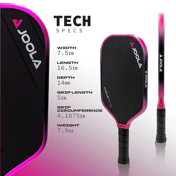 Vợt Pickleball Joola Ben Johns Hyperion 3S 14mm Paddle Màu Hồng