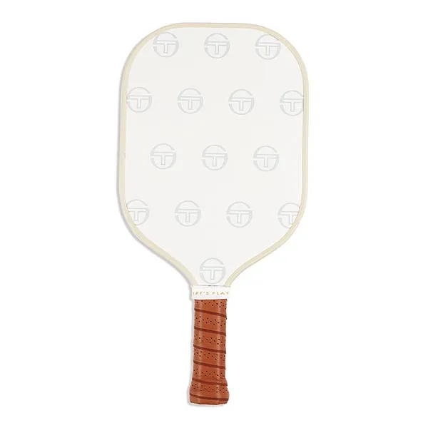 Vợt Pickleball Sergio Tacchini ST 14mm Paddle Gardenia Variant Beige Màu Be Trắng
