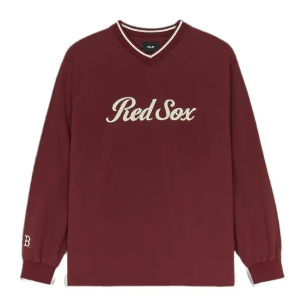 Áo Nỉ Sweater MLB Sportive Varsity Woven to Man Boston Red Sox Sweatshirt 3AMTV0544-43BDS Màu Đỏ - Thời trang - Vua Hàng Hiệu