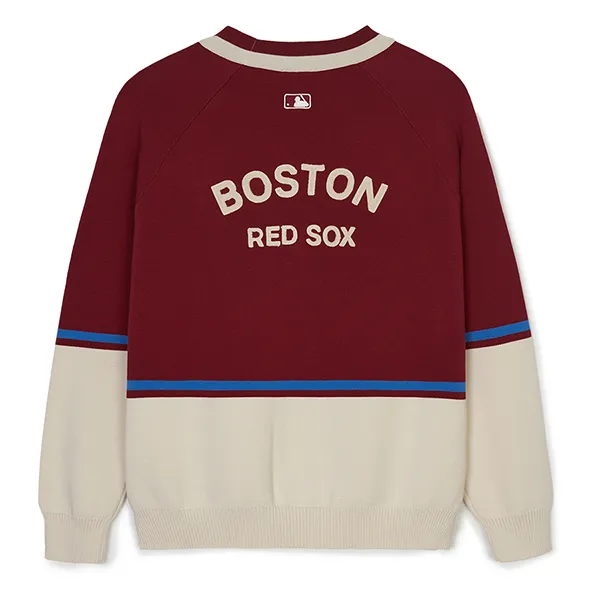 Áo Cardigan MLB Varsity Boston Red Sox Cardigan 3AKCV0144-43WIS Màu Đỏ Thẫm
