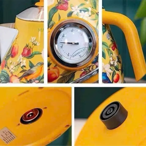 Ấm Siêu Tốc Magrace Paris 1.7L 1850W Retro Màu Vàng - Gia dụng - Vua Hàng Hiệu