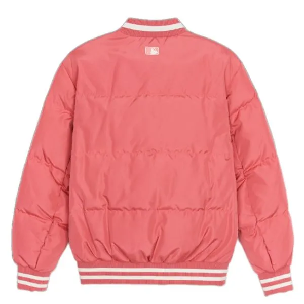 Áo Bomber MLB Varsity Front Culsive Lip Padding Boston Red Sox 3ADJV0346-43PKS Màu Hồng