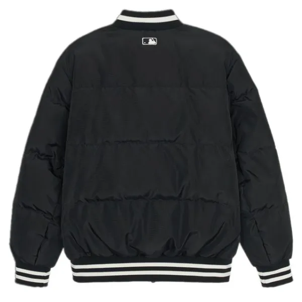 Áo Bomber MLB Varsity Front Panel Cursive Short Padding New York Yankees 3ADJV0346-50BKS Màu Đen