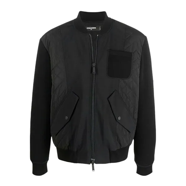 Áo Bomber Nam Dsquared2 S71AN0389 S40320 900 Màu Đen Size 48 - Thời trang - Vua Hàng Hiệu