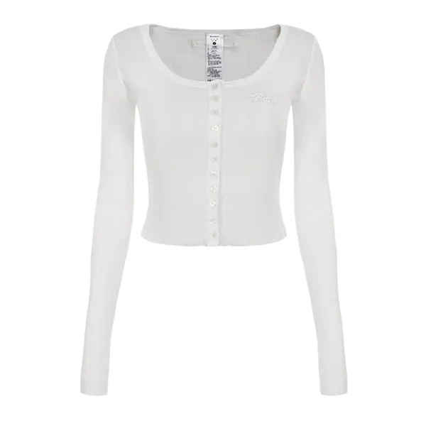 Áo Cardigan Nữ Badblood Second Skin Cardigan W-CDG24-012 Màu Trắng Kem