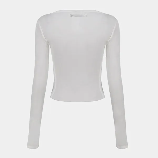 Áo Cardigan Nữ Badblood Second Skin Cardigan W-CDG24-012 Màu Trắng Kem