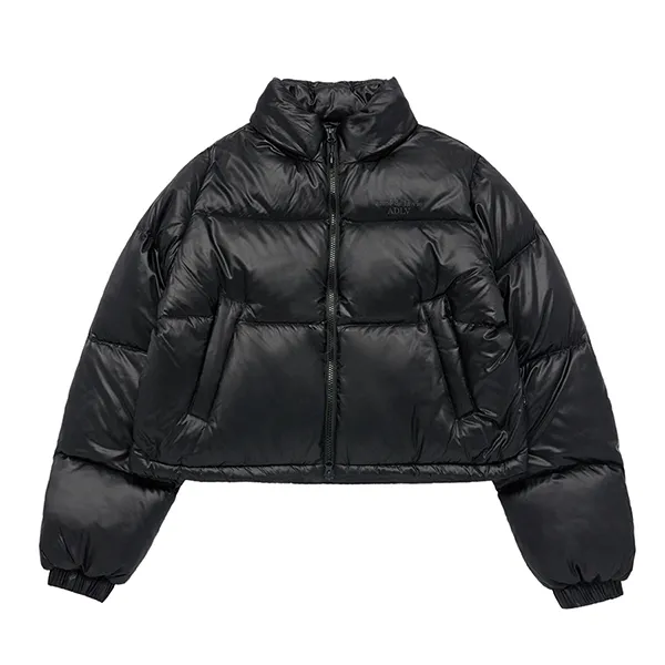 Áo Khoác Nữ Acmé De La Vie ADLV Basic Logo Oversize Short Crop Duck Down Jacket Màu Đen - Thời trang - Vua Hàng Hiệu