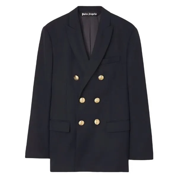 Áo Khoác Blazer Nam Palm Angels Philipp Plein Follow My Lead P18CMRF0446PTE003N0202 Màu Xanh Navy Size 46